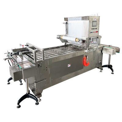 Mua Tốc độ PLC điều khiển 1.5KW Tray Sealer Machine Hệ thống niêm phong chân không 600mm online manufacture