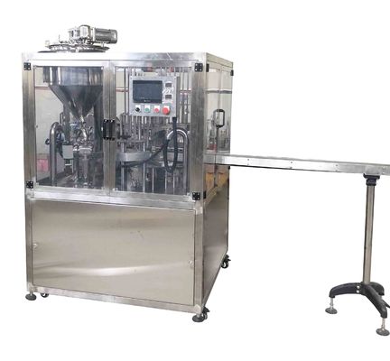 Máy niêm phong đầy cốc quay hai đầu ống nhựa nước sốt cà chua cốc điền niêm phong