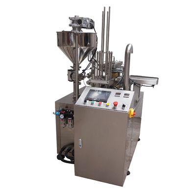 Máy niêm phong đầy cốc quay PLC 8cups/Min Cho sử dụng công nghiệp