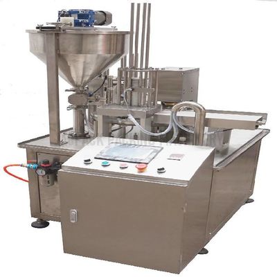 Máy niêm phong đầy cốc quay 50-500ml Máy niêm phong cốc nước trái cây tùy chỉnh