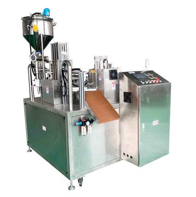Máy niêm phong đầy cốc quay tự động muỗng mật ong đầy cốc nhựa đóng gói