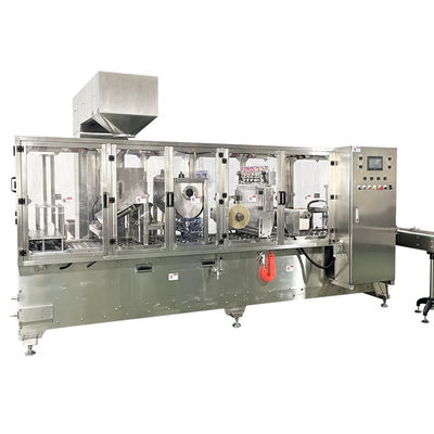 80 Cups/Min Cup Filler Packaging Machine Với nước trái cây cup đo lường lấp kín máy