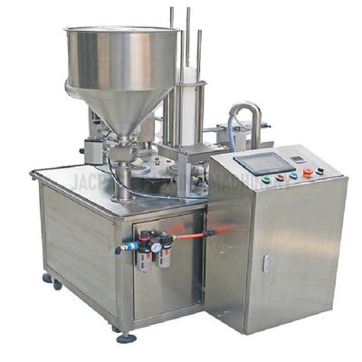 16cups/Min Máy làm đầy và niêm phong cốc xoay cho thực phẩm và đồ uống