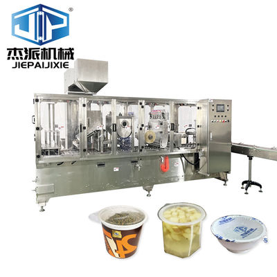 50-95mm Kích thước sử dụng Yogurt Cup Filling Sealing Machine PLC