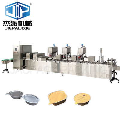 60tray/min Capacity Tray Filling Machine for Creamy Cat Chicken Meat Pet Cream Máy lấp nạp tray cho thịt mèo kem